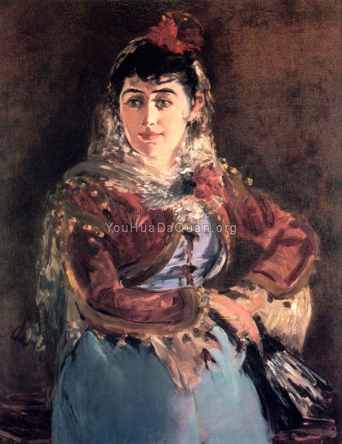 Portrait of Emilie Ambre in the role of Carmen - 爱德华·马奈